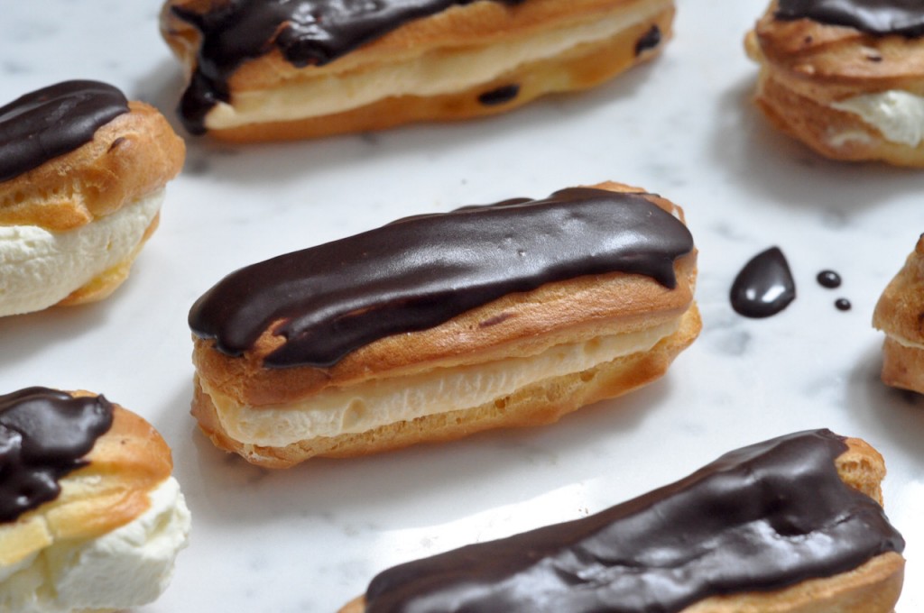 Chocolate eclairs